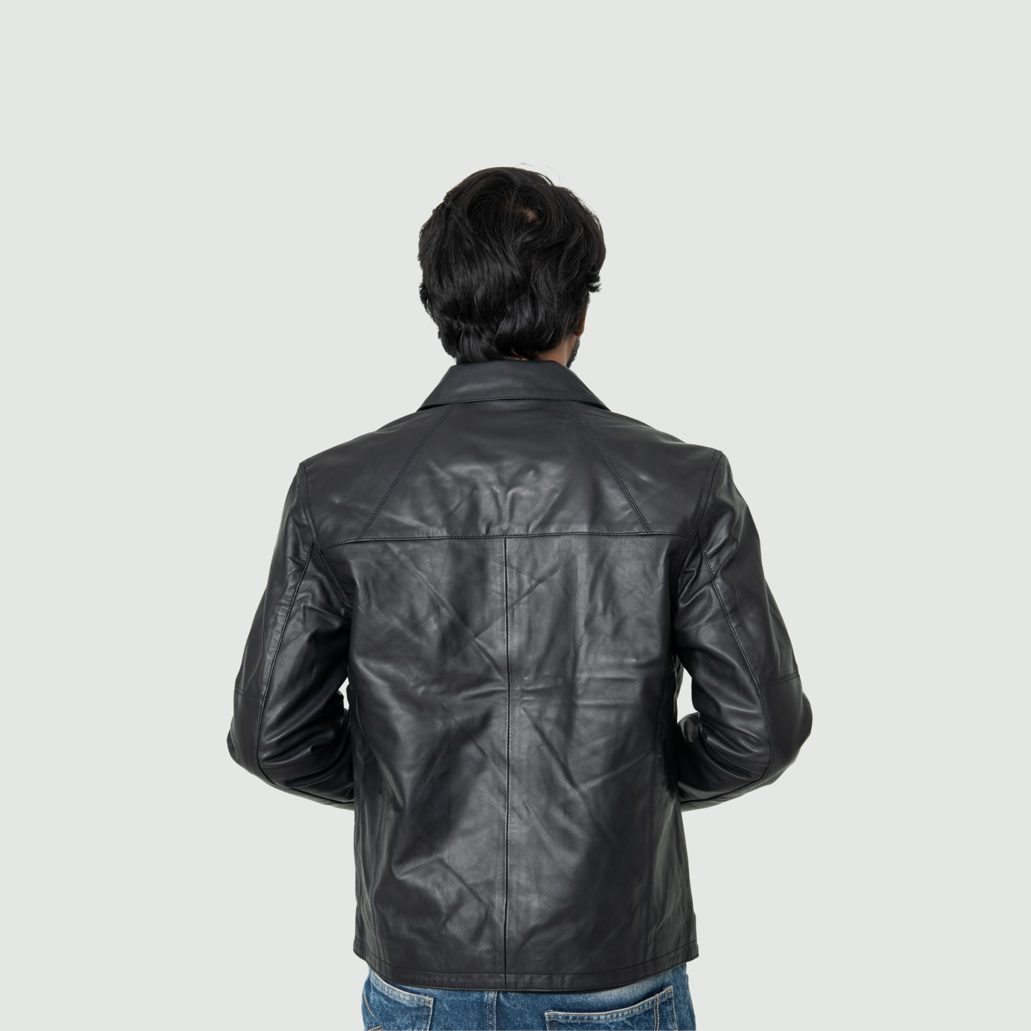 Jet Black Classic Jacket Classic Shirt Collar