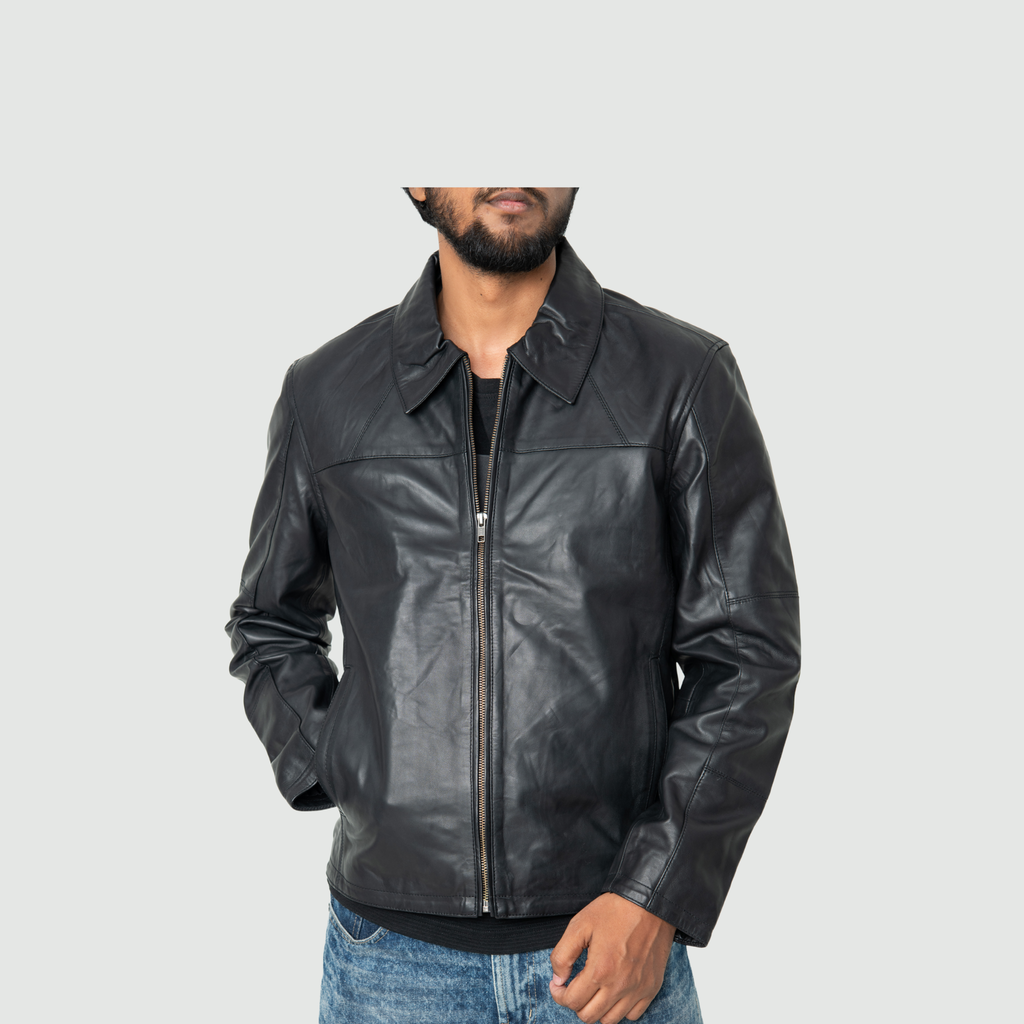 Jet Black Classic Jacket Classic Shirt Collar
