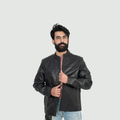 Jet Black Bomber Jacket