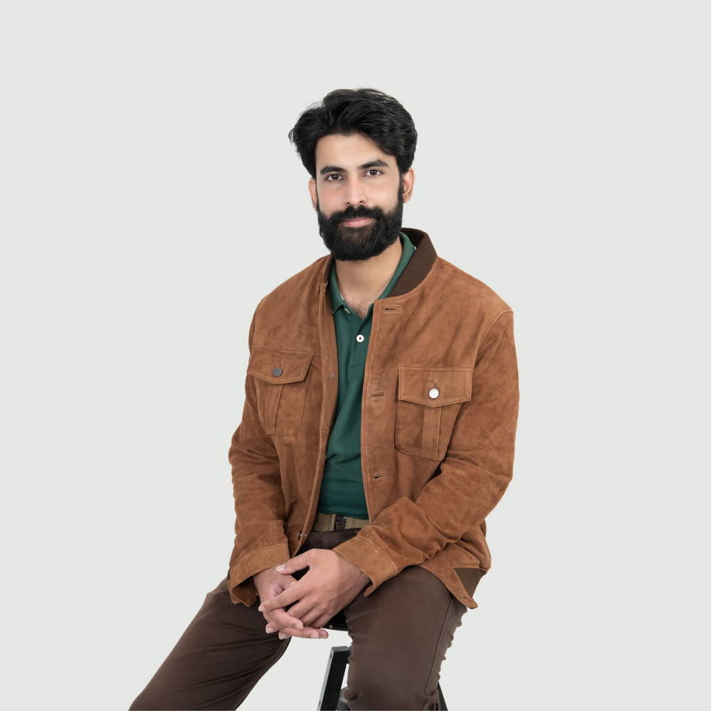 Light Brown Bomber Jacket