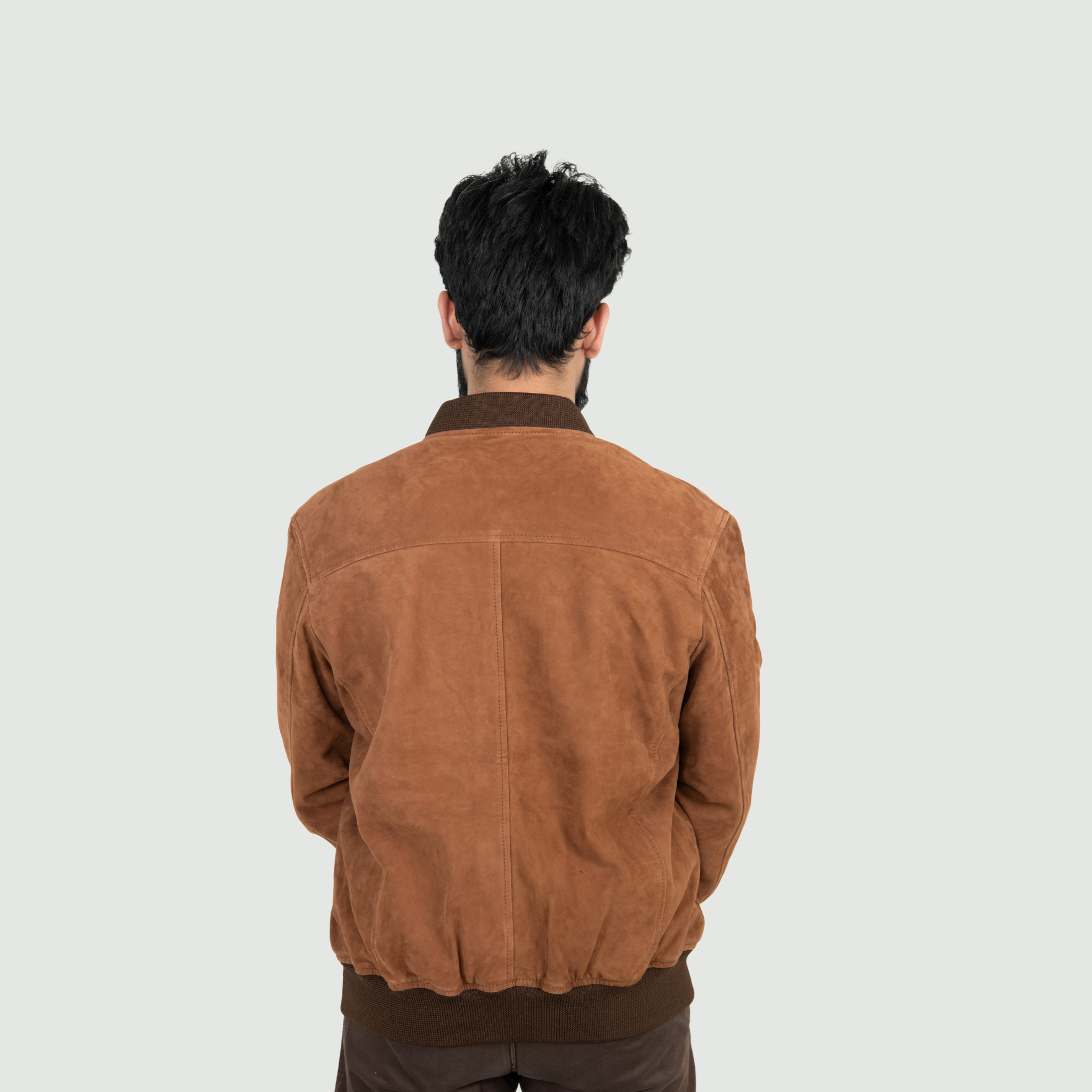 Light Brown Bomber Jacket