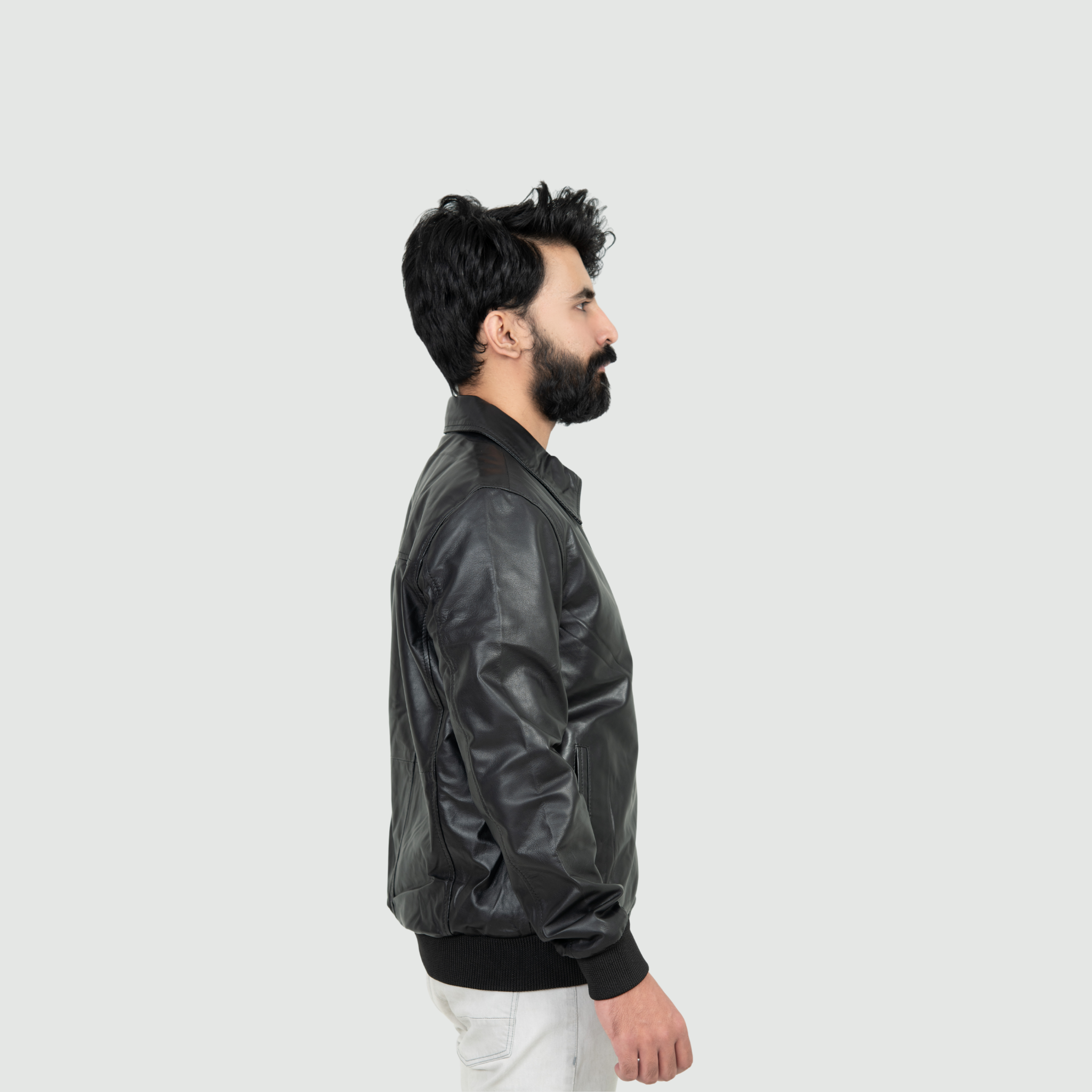 Jet Black Classic Jacket Classic Straight Fit