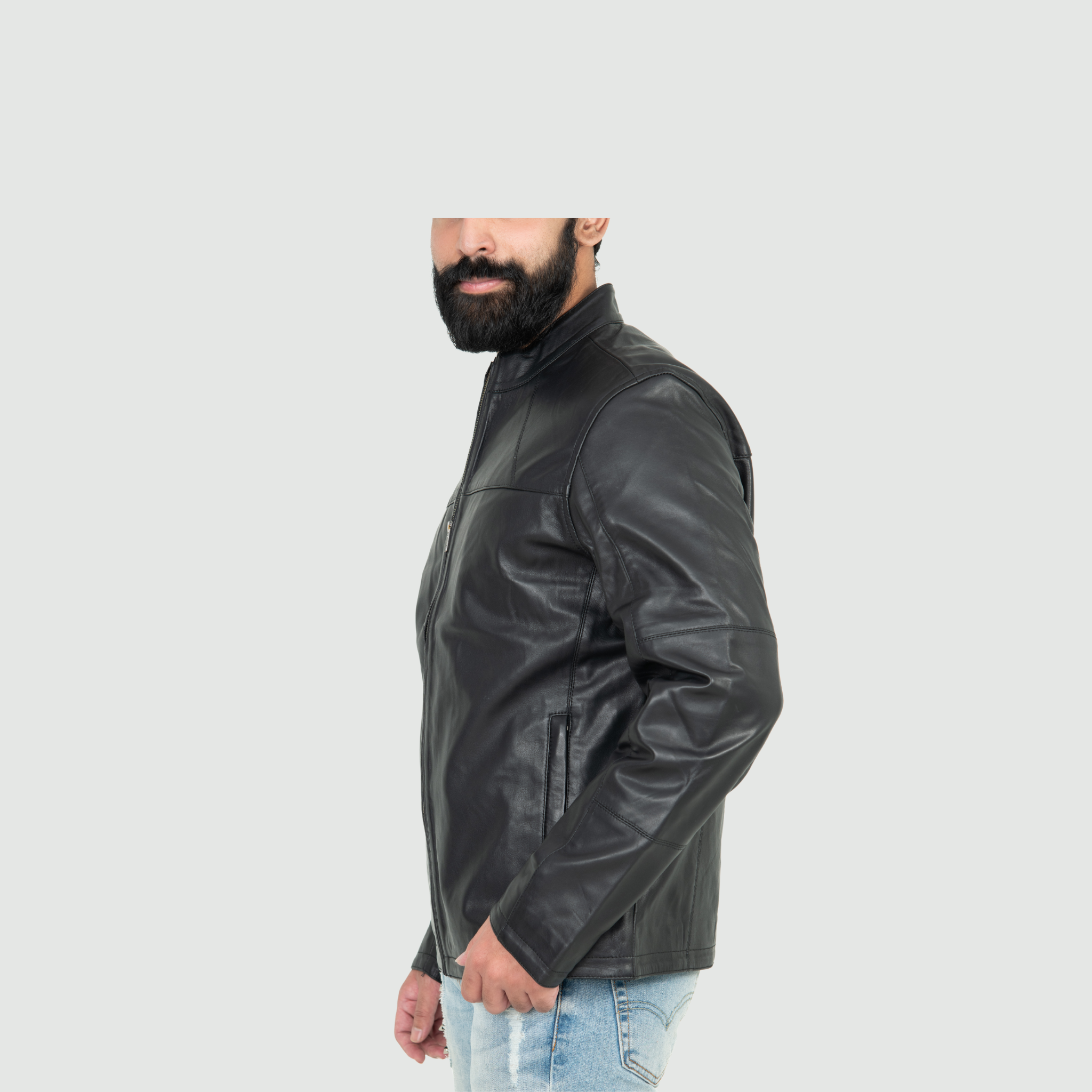 Jet Black Bomber Jacket