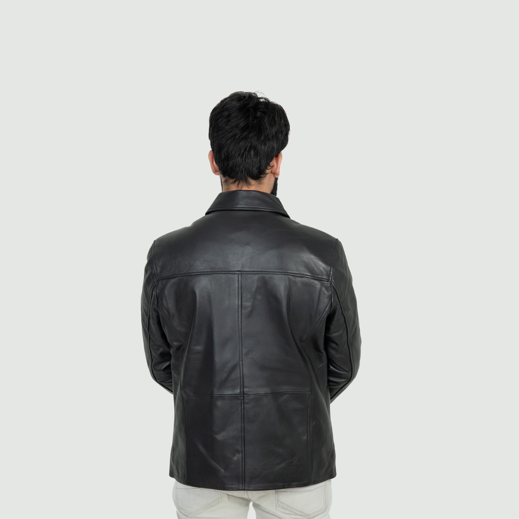 Jet Black Classic Jacket Classic Shirt Collar