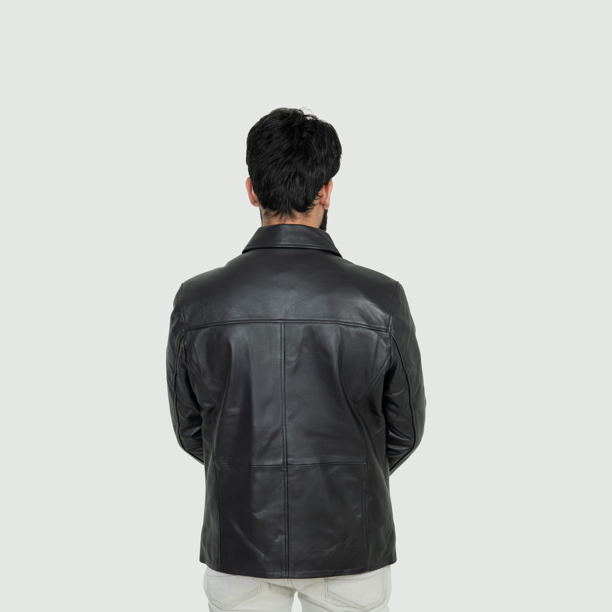 Jet Black Classic Jacket Classic Shirt Collar