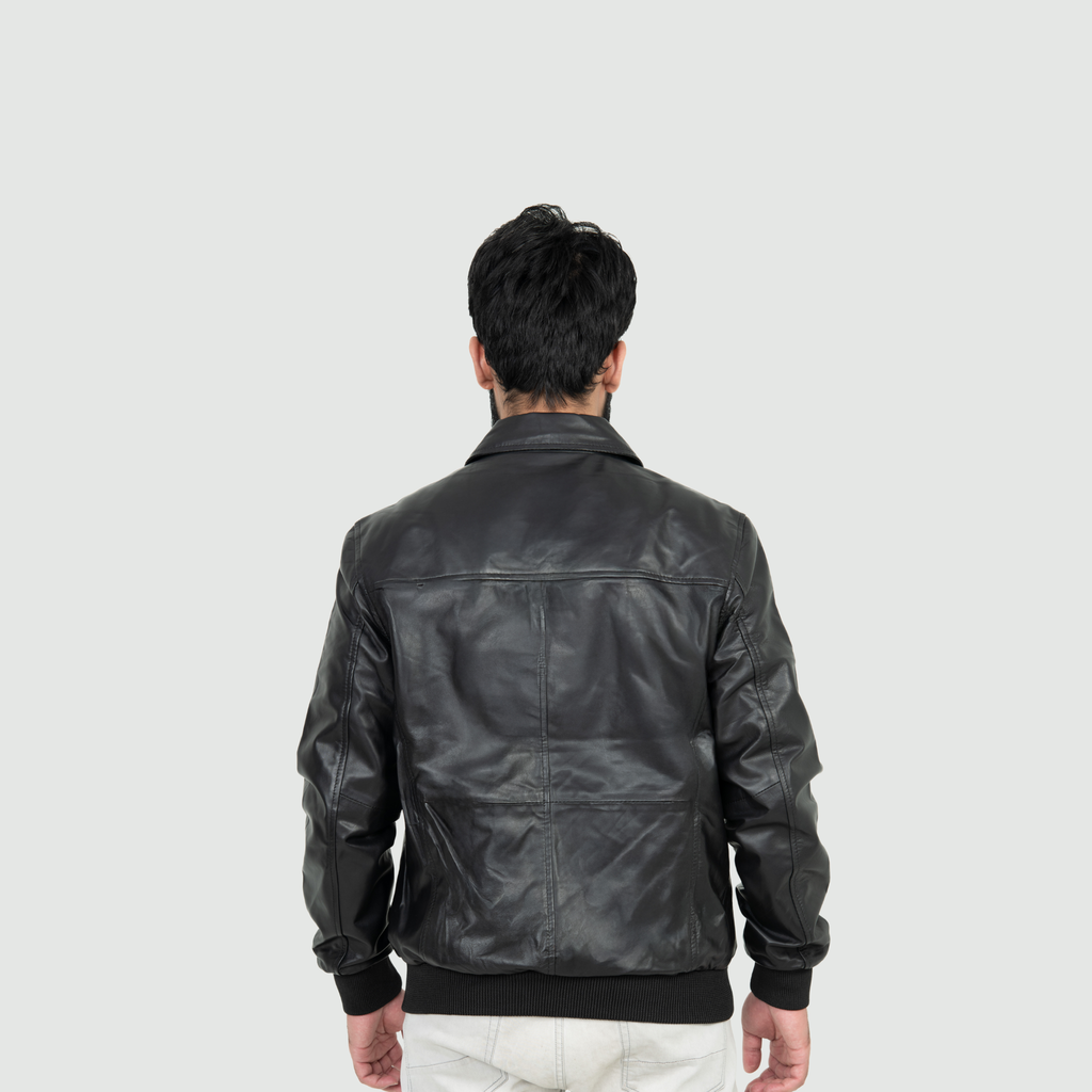 Jet Black Classic Jacket Classic Straight Fit