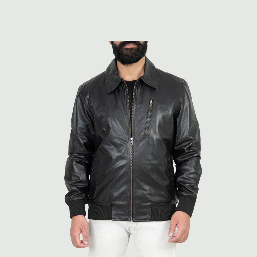 Jet Black Classic Jacket Classic Straight Fit