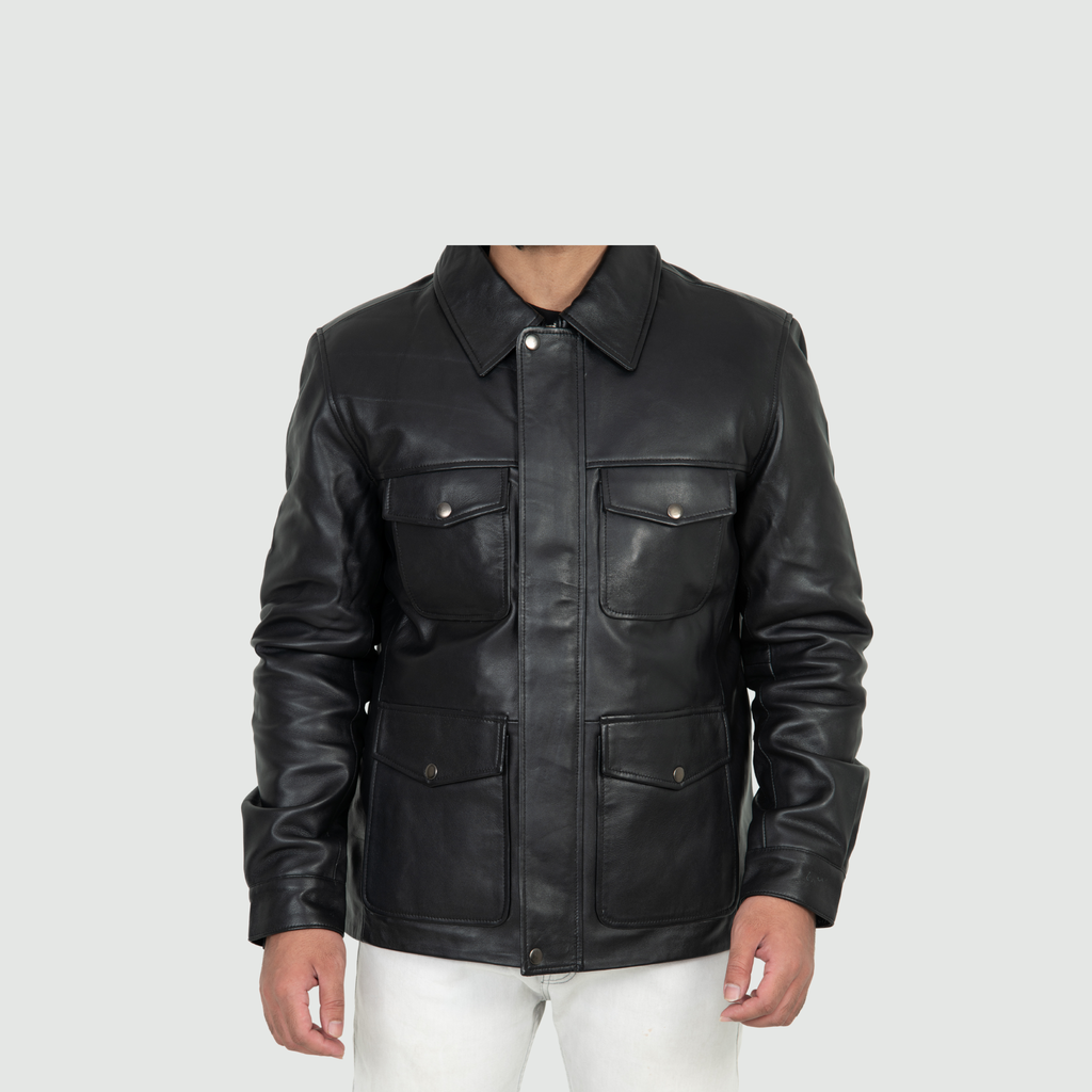 Jet Black Classic Jacket Classic Shirt Collar