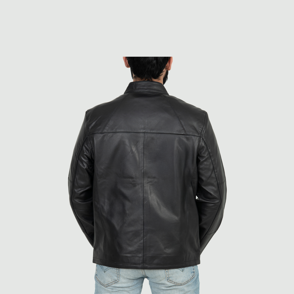 Jet Black Bomber Jacket