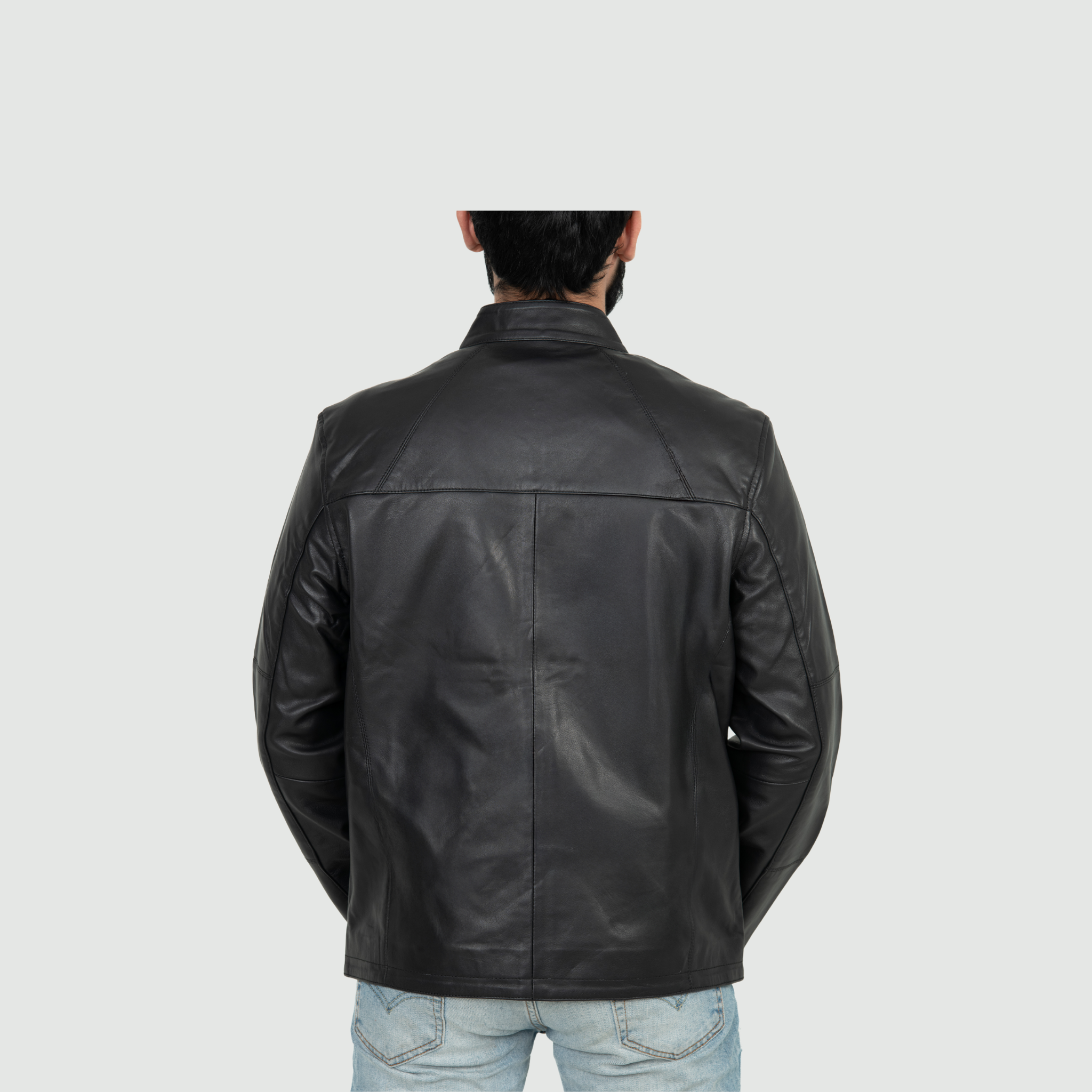 Jet Black Bomber Jacket